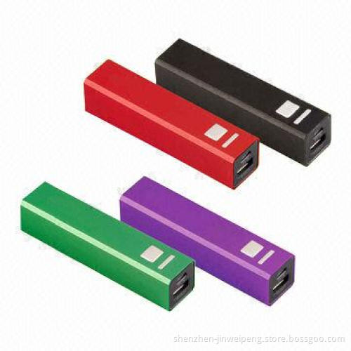 Mobile Phone Power Banks with 2600mAh Capacity and Precise IC Protector, CE/FCC/RoHS Marks